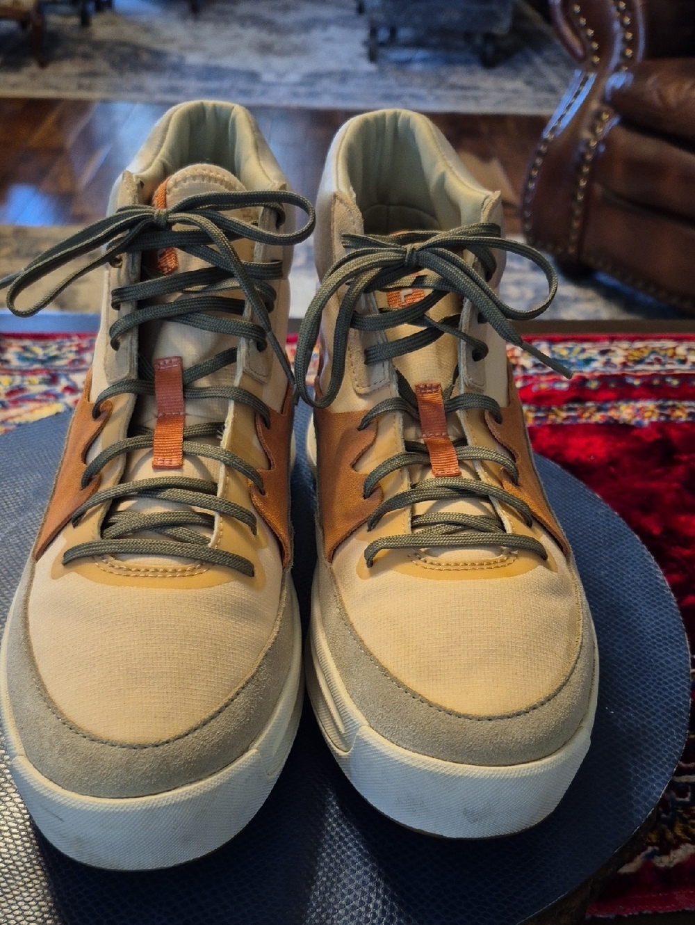 Sorel "Ona"Beige Tan &pink Casual Hiker Sneakers Womens Sz.11.(#2030SH) - Picture 3 of 16